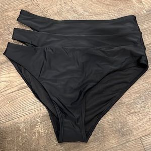 Black bathing suit bottoms, new